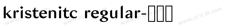 kristenitc regular字体转换 kristenitc regular字体转换